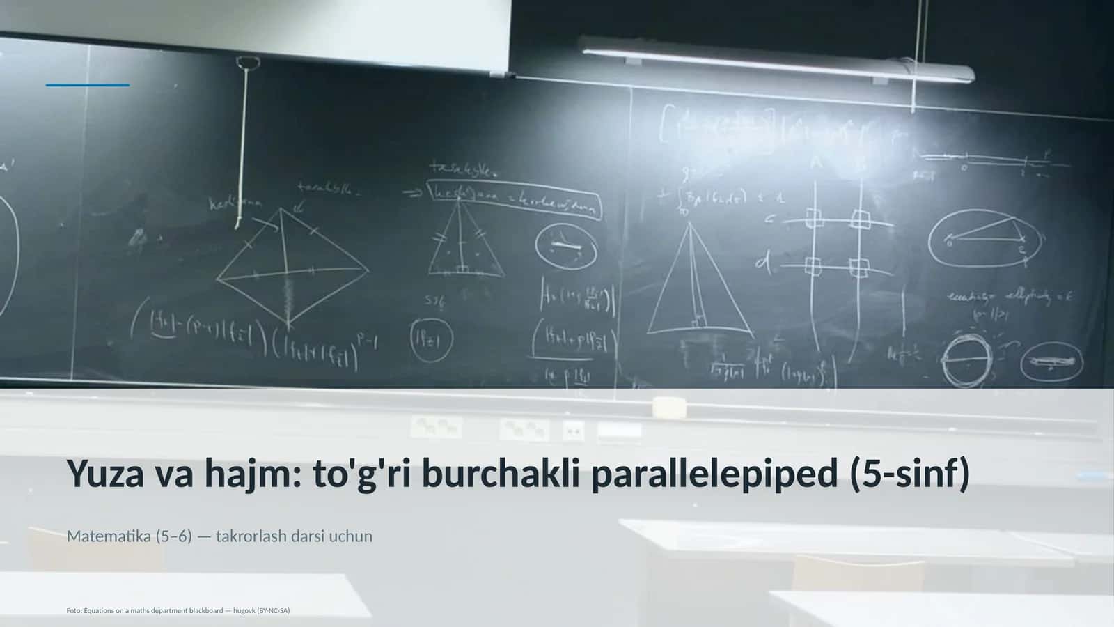 Matematika (5–6) Dars rejasi 1