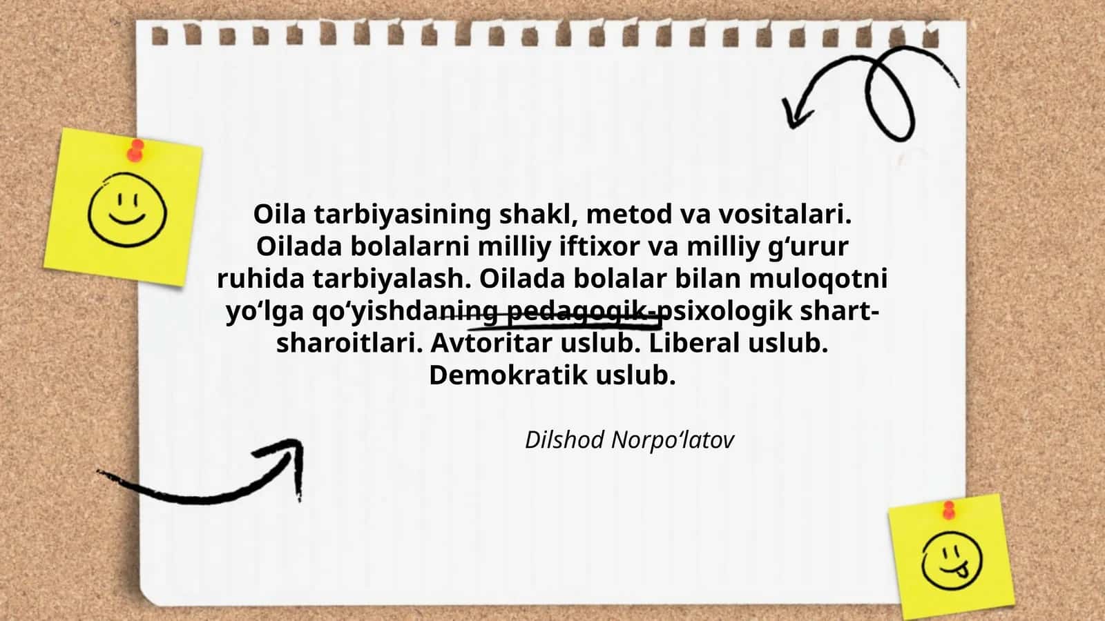 Oila Tarbiyasining Shakl, Metod va Vositalari 1