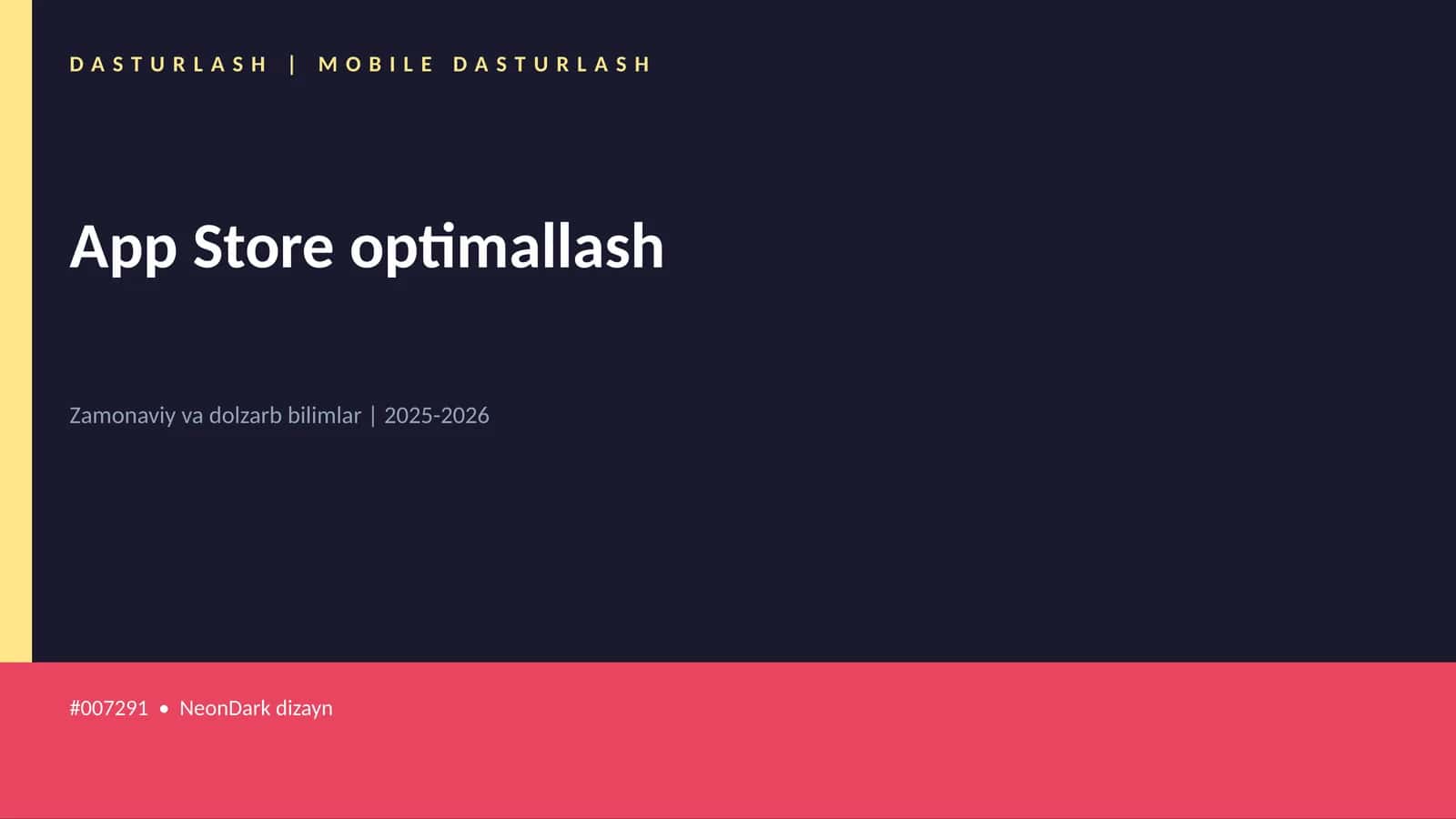 App Store optimallash 1