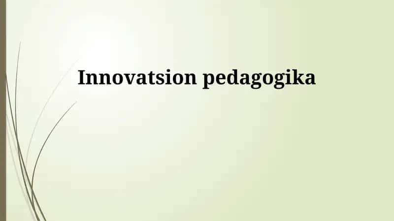 Innovatsion pedagogika 1