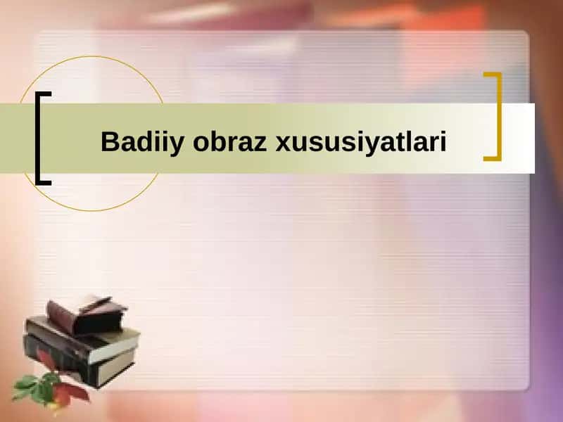 Badiiyobrazxususiyatlari 1