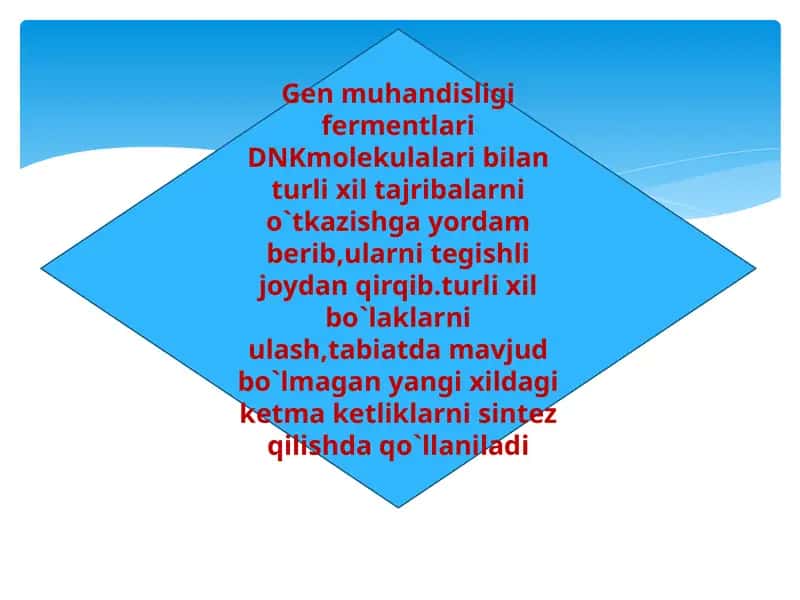 Rekombinant DNK olish 1