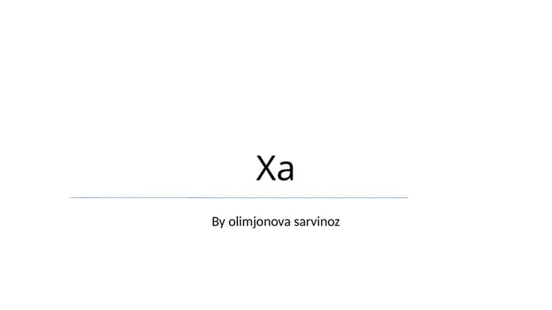 Xa 1