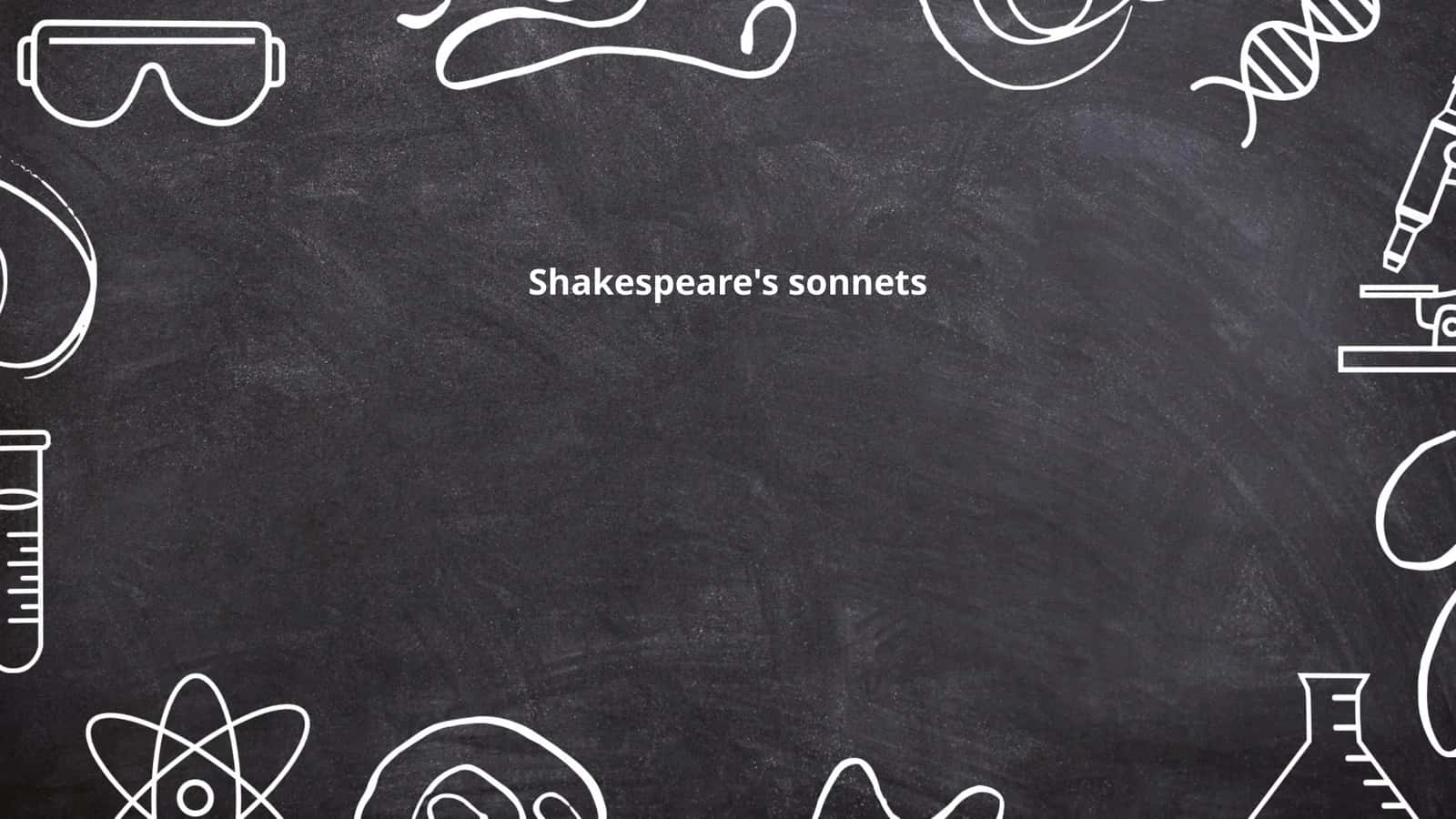Shakespeare's sonnets 1