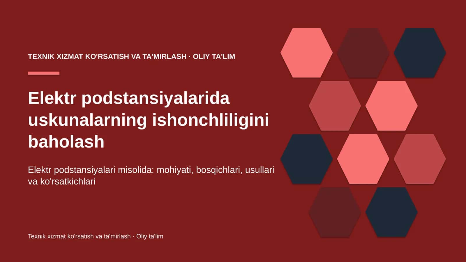 elektr podstansiyalarida uskunalarning ishonchliligini baholash 2815 1