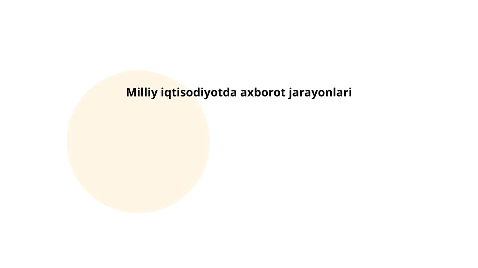 Milliy iqtisodiyotda axborot jarayonlari 1