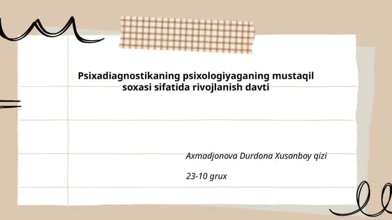 Psixadiagnostika 1