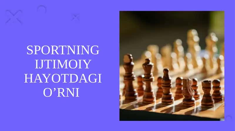 SPORTNING IJTIMOIY HAYOTDAGI O’RNI 1