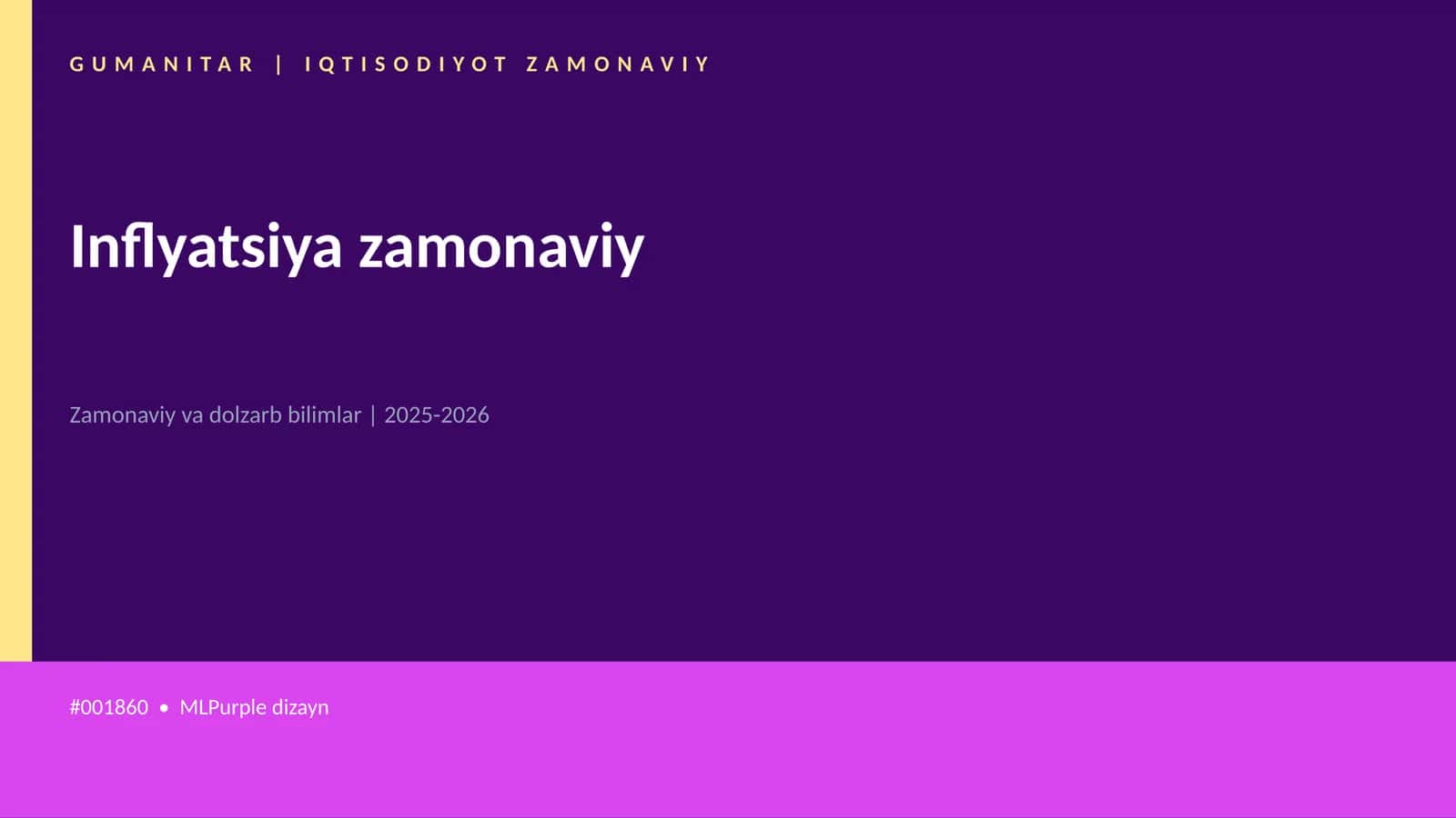 Inflyatsiya zamonaviy 1