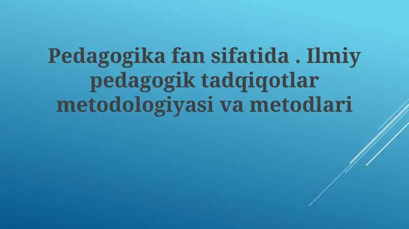 Pedagogikafan 1