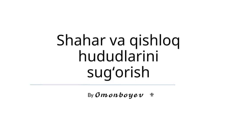 Sug'orish Usullari va Texnologiyalari 1