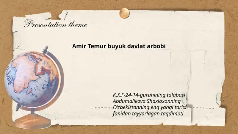 Amir Temur buyuk davlat arbobi 1