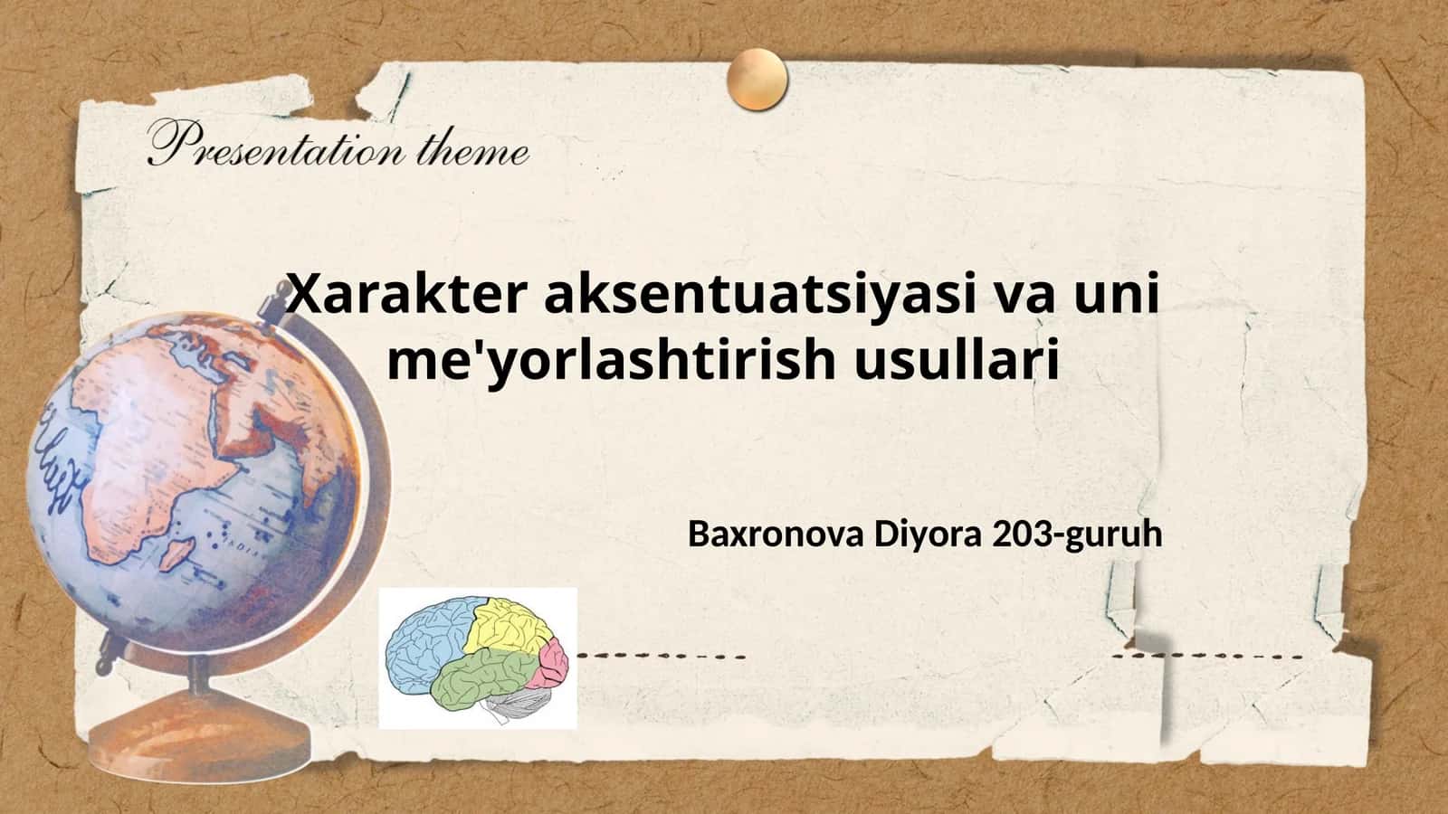 Xarakter aksentuatsiyasi va uni me'yorlashtirish usullari 1