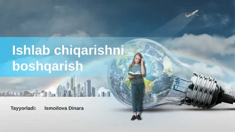 Ishlabchiqarishni boshqarish 1