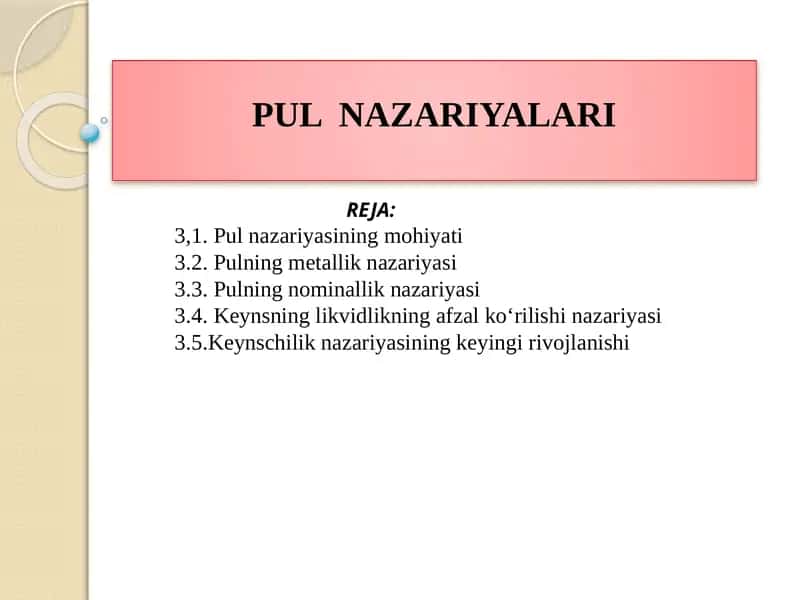 PULNAZARIYALARI 1