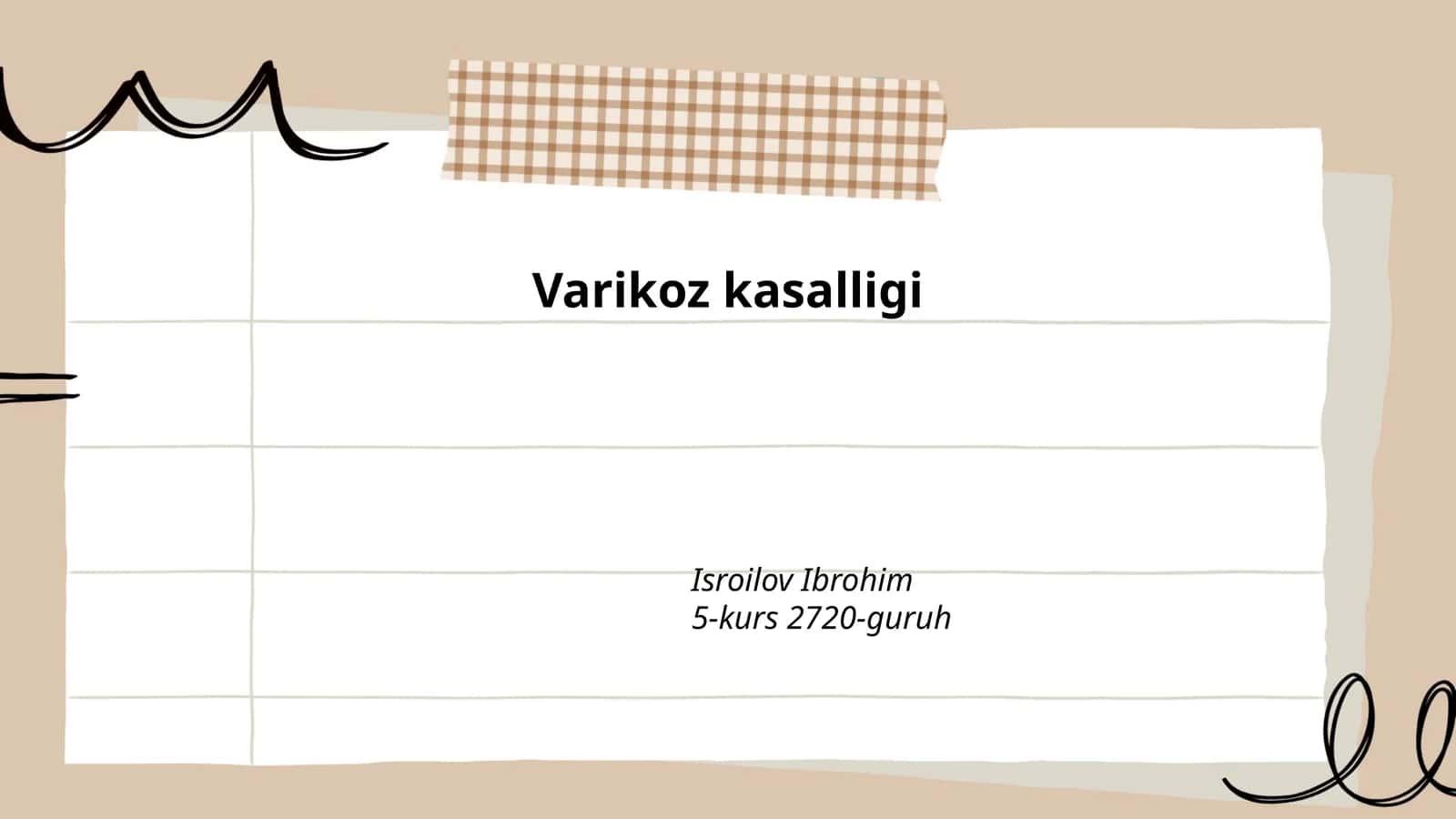 Varikoz kasalligi 1