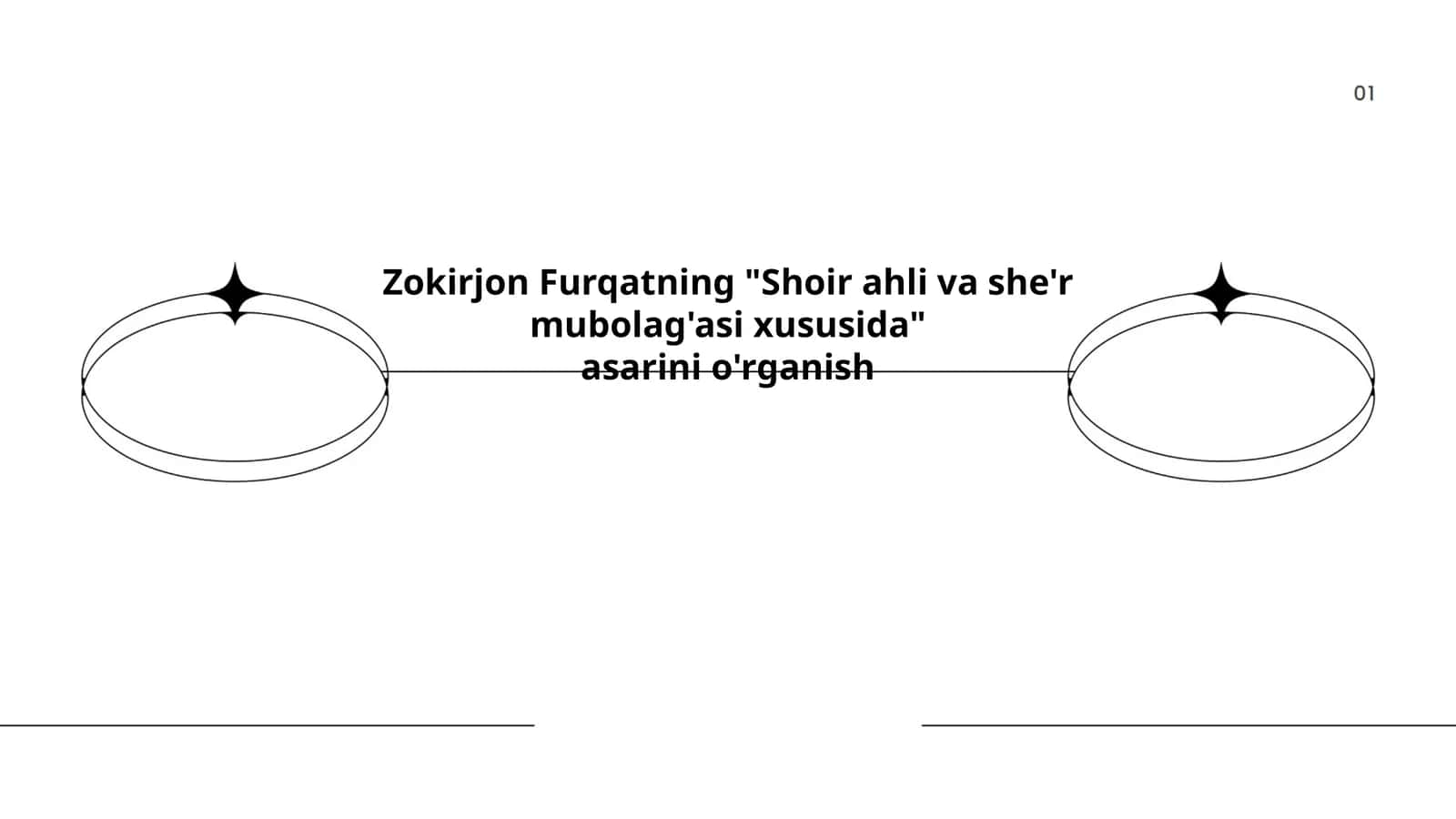 "Shoir ahli va she'r mubolag'asi xususida" asarini o'rganish 1