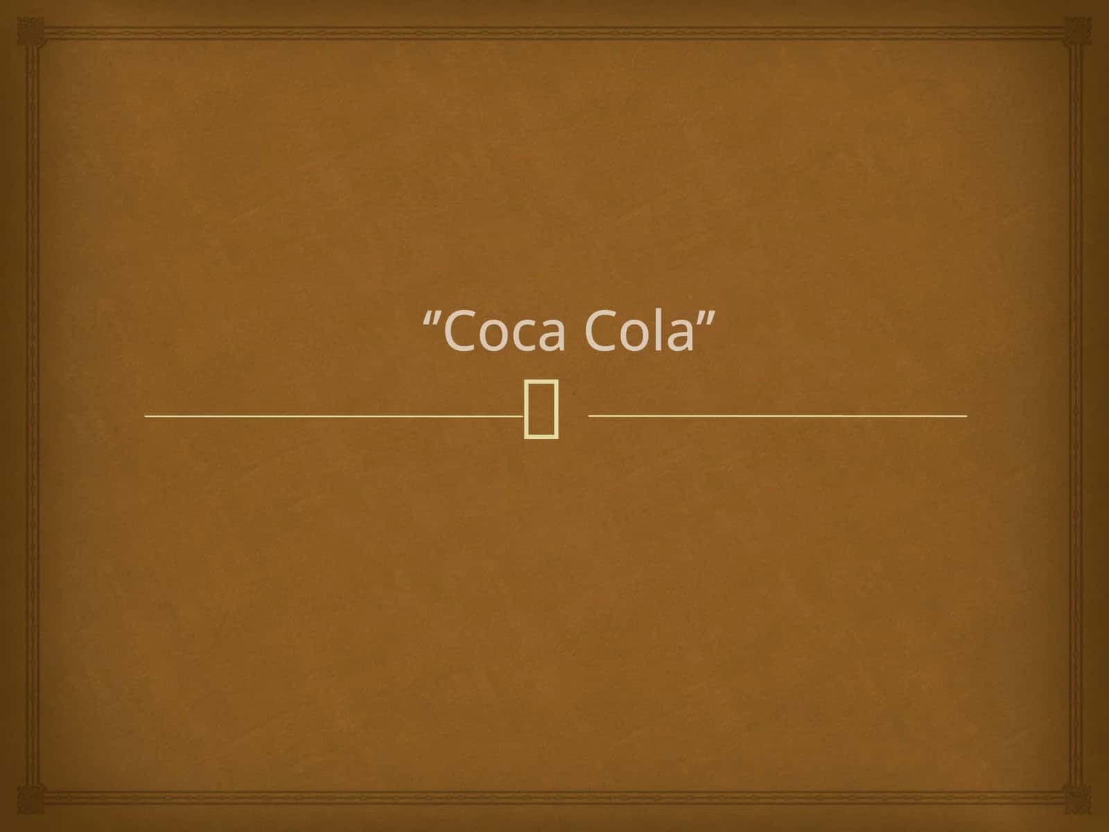 Coca Cola 1