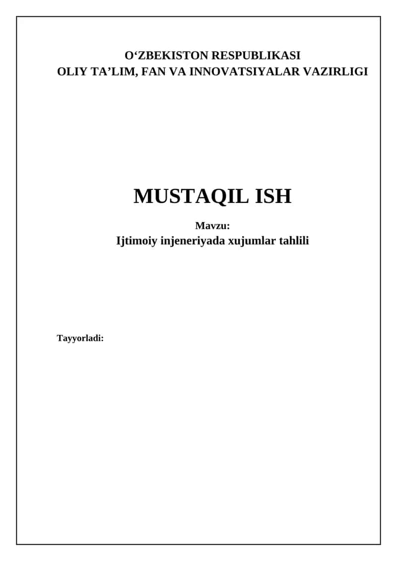 Ijtimoiy injeneriyada xujumlar tahlili 1