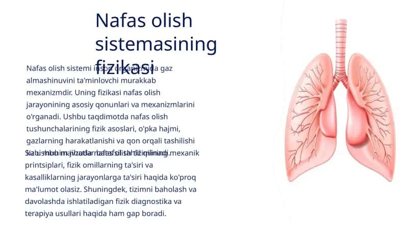 Nafas olish sistemasining fizikasi 1