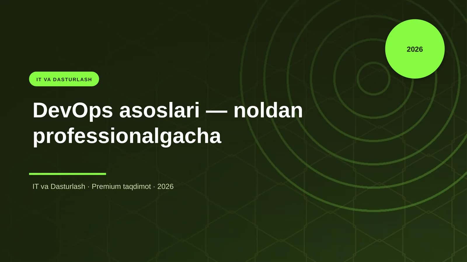 DevOps asoslari — noldan professionalgacha 1
