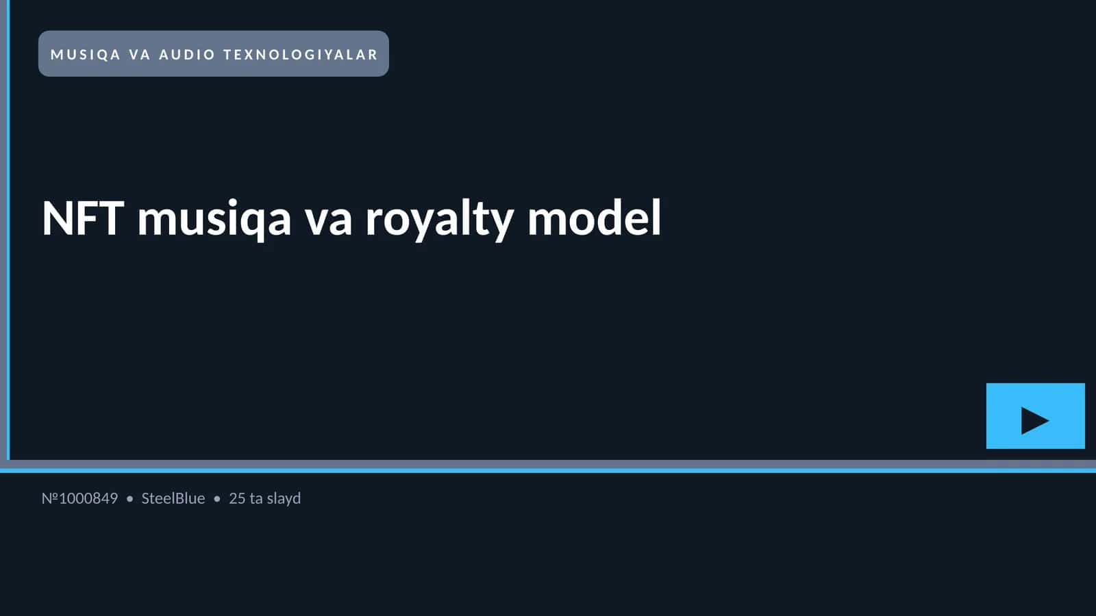 NFT musiqa va royalty model 1