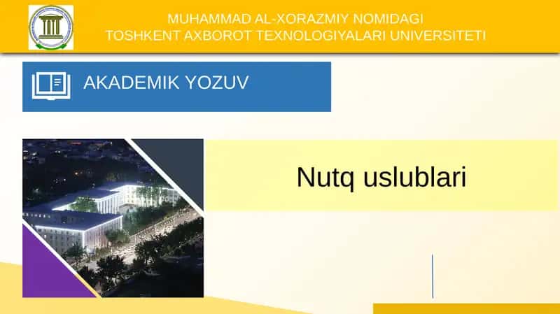 Nutq uslublari 1