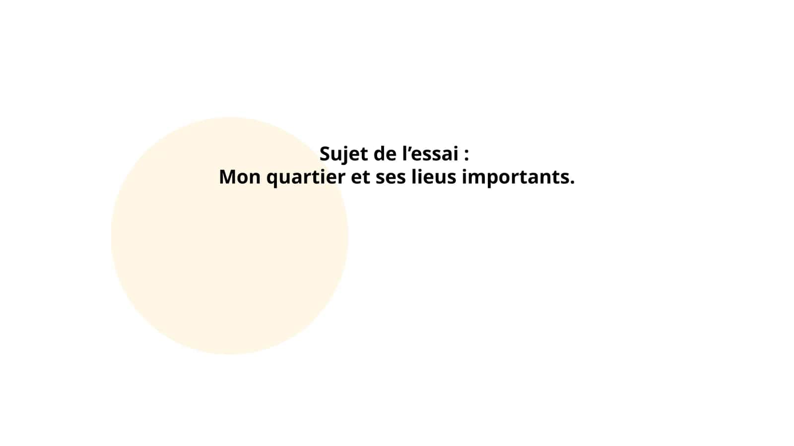 Mon quartier et ses lieus importants 1