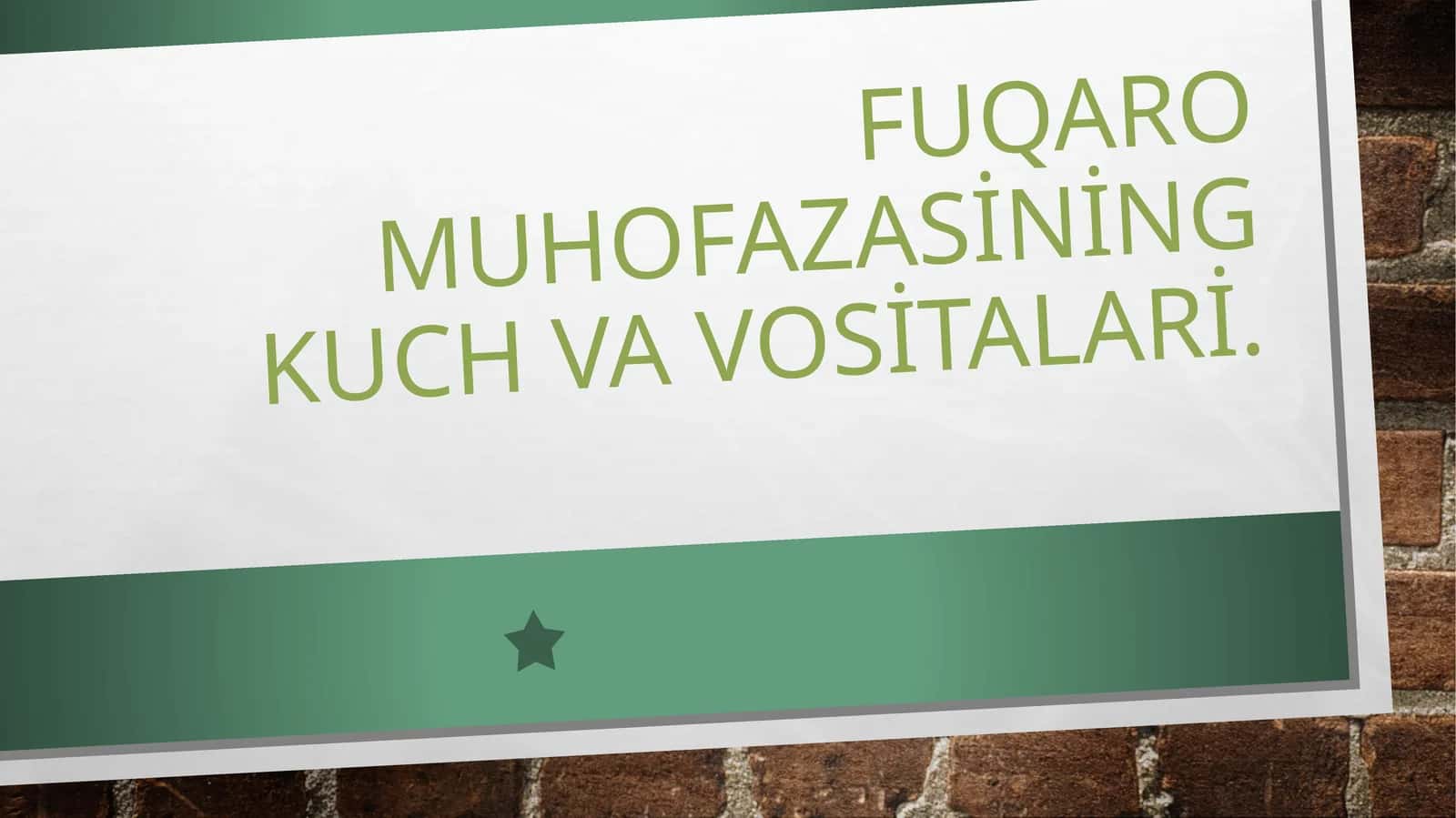 Fuqaro muhofazasining kuch va vositalari 1