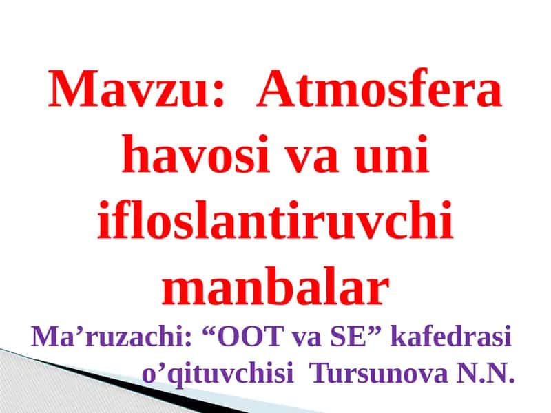 Atmosfera havosi 1