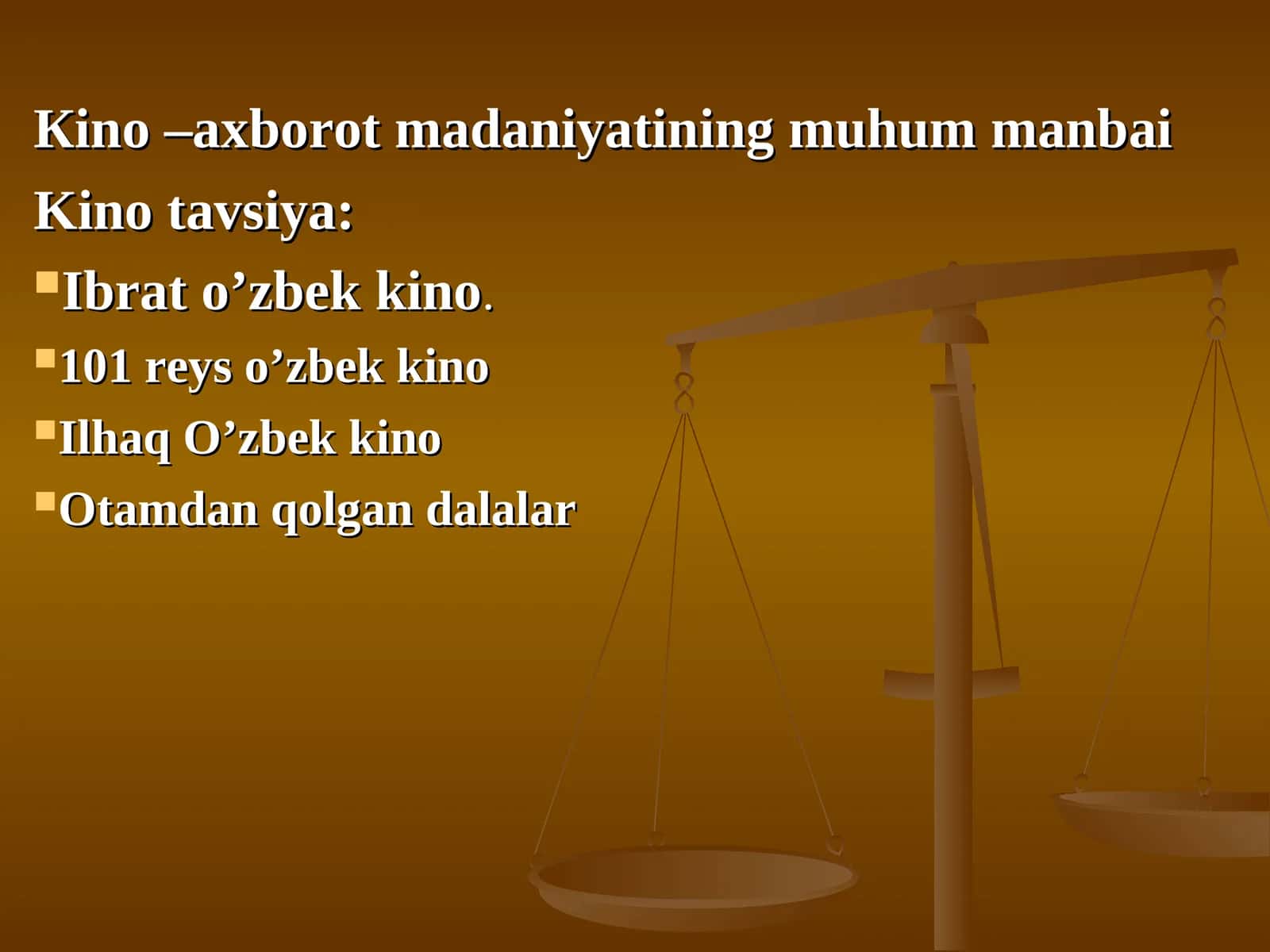 Kino axborot madaniyatining muhum manbai 1