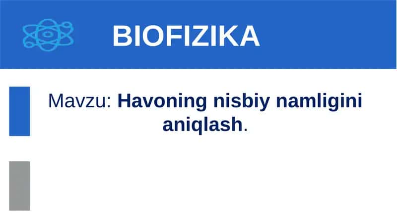 Havoningnisbiynamliginianiqlash 1
