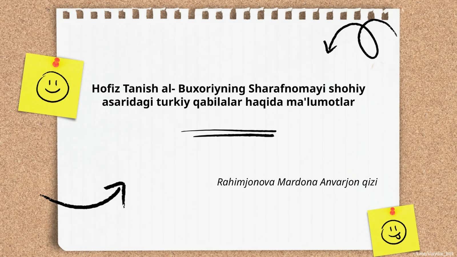 Sharafnomayi shohiy qabilalar haqida ma'lumotlar 1