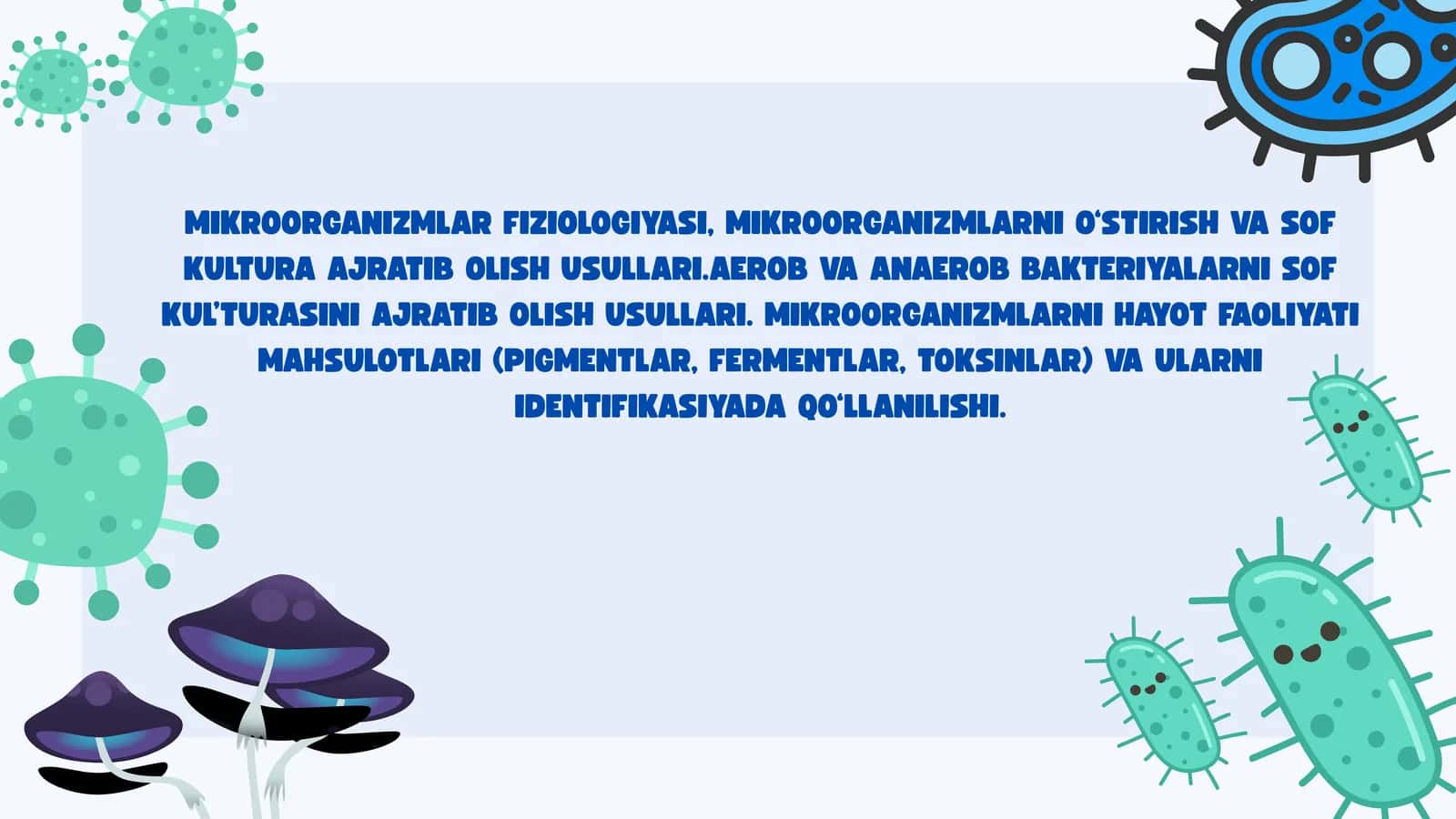 mikroorganizmlar fiziologiyasi 1