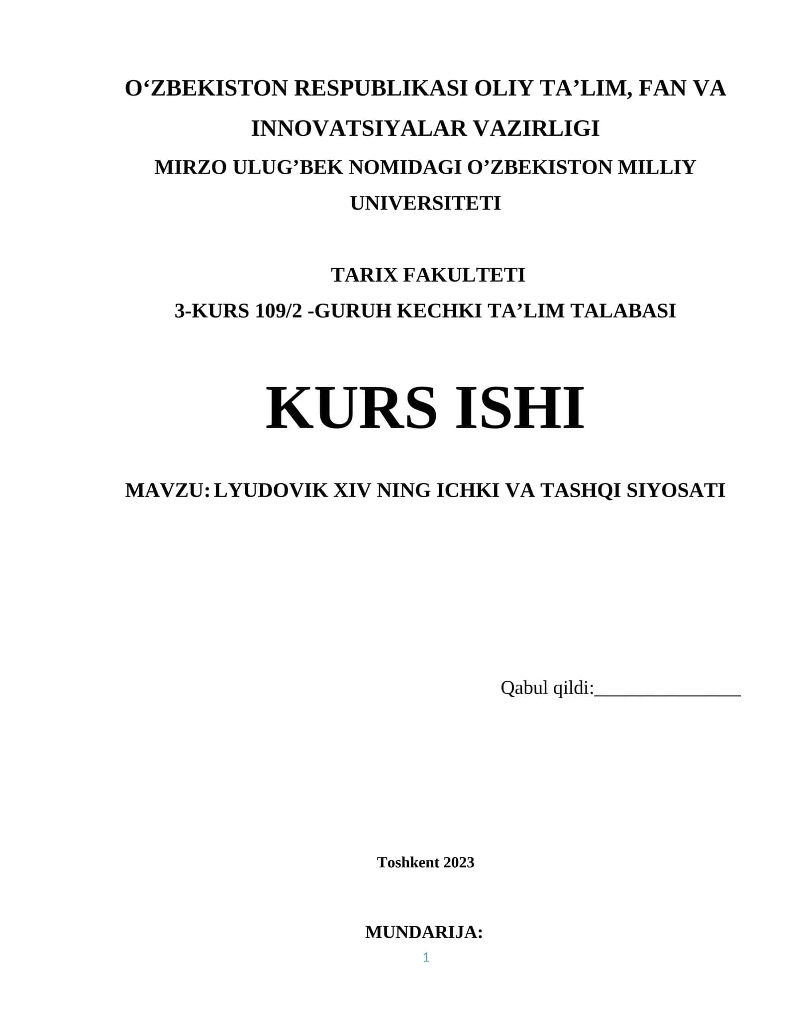 LYUDOVIK XIV NING ICHKI VA TASHQI SIYOSATI 1