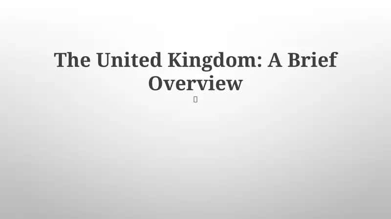 Buyuk Britaniya: Qisqa Ko'rik 1