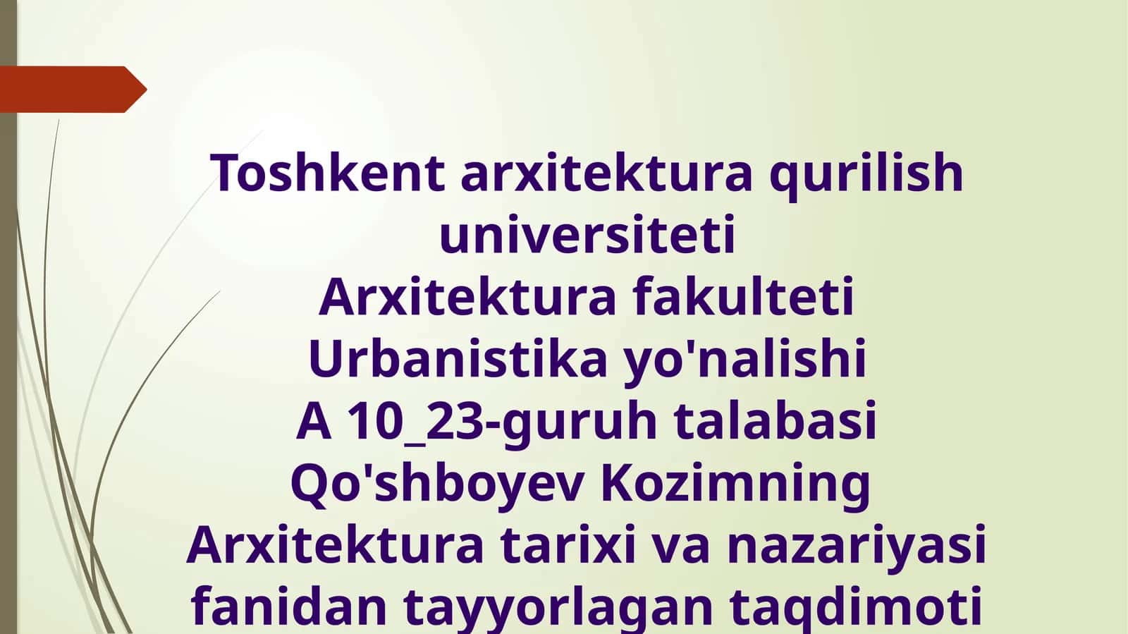O‘RTA VA YAQIN SHARQ O‘RTA ASRLAR ARXITEKTURASI 1