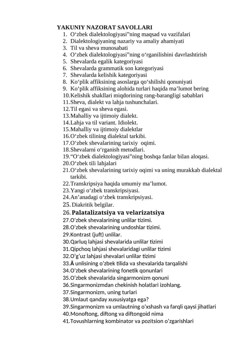 O‘zbek Dialektologiyasi 1