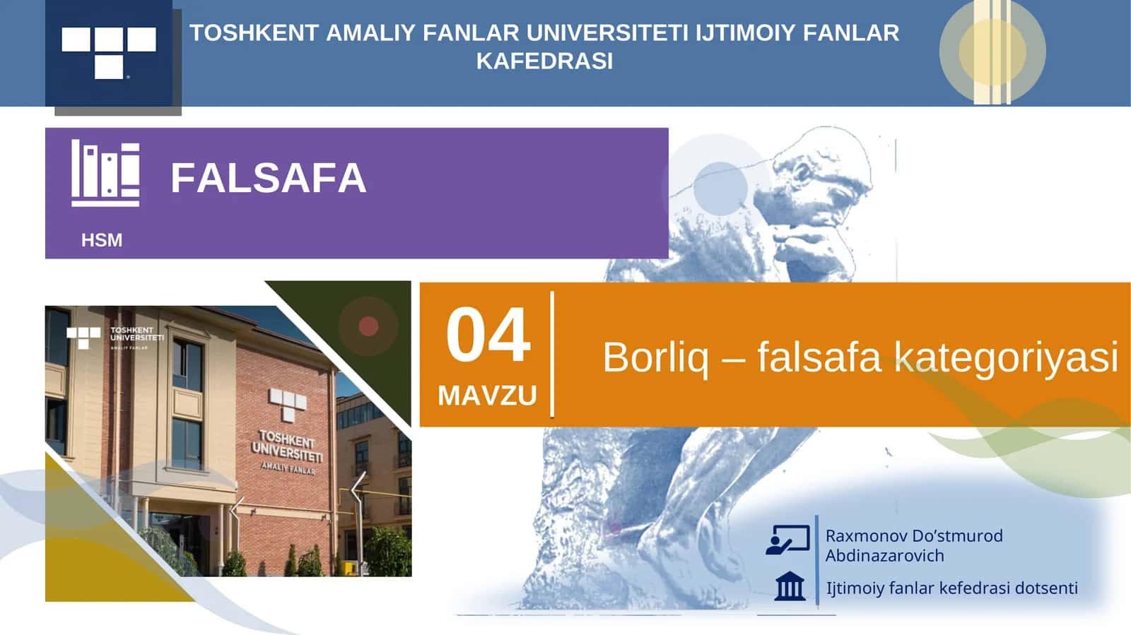 Borliq – falsafakategoriyasi 1