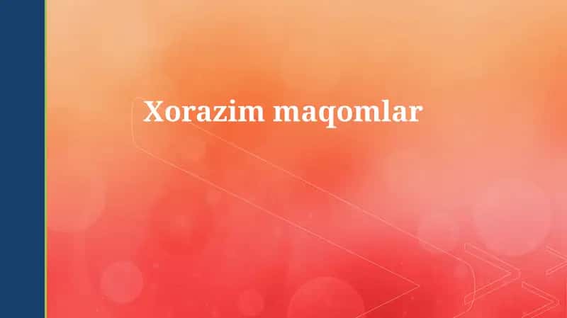 Xorazm maqomlari 1