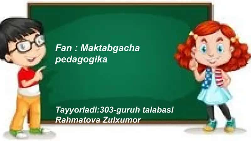 Maktabgacha pedagogika 1