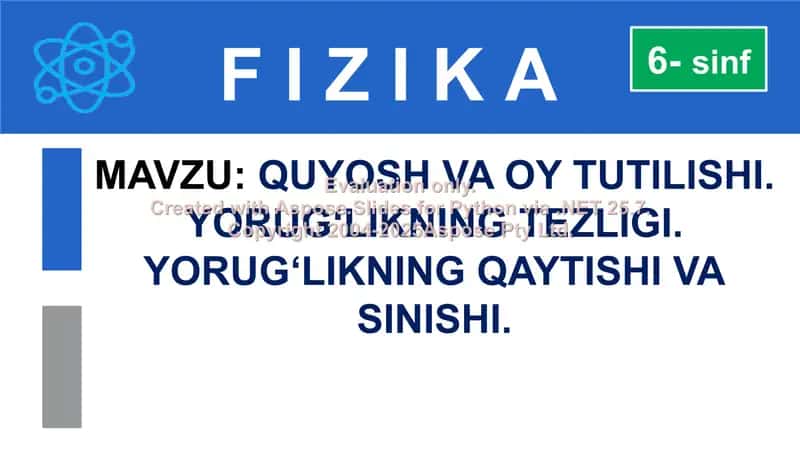 Quyosh va Oy Tutilishi 1