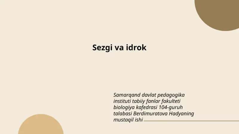 Sezgi va idrok 1