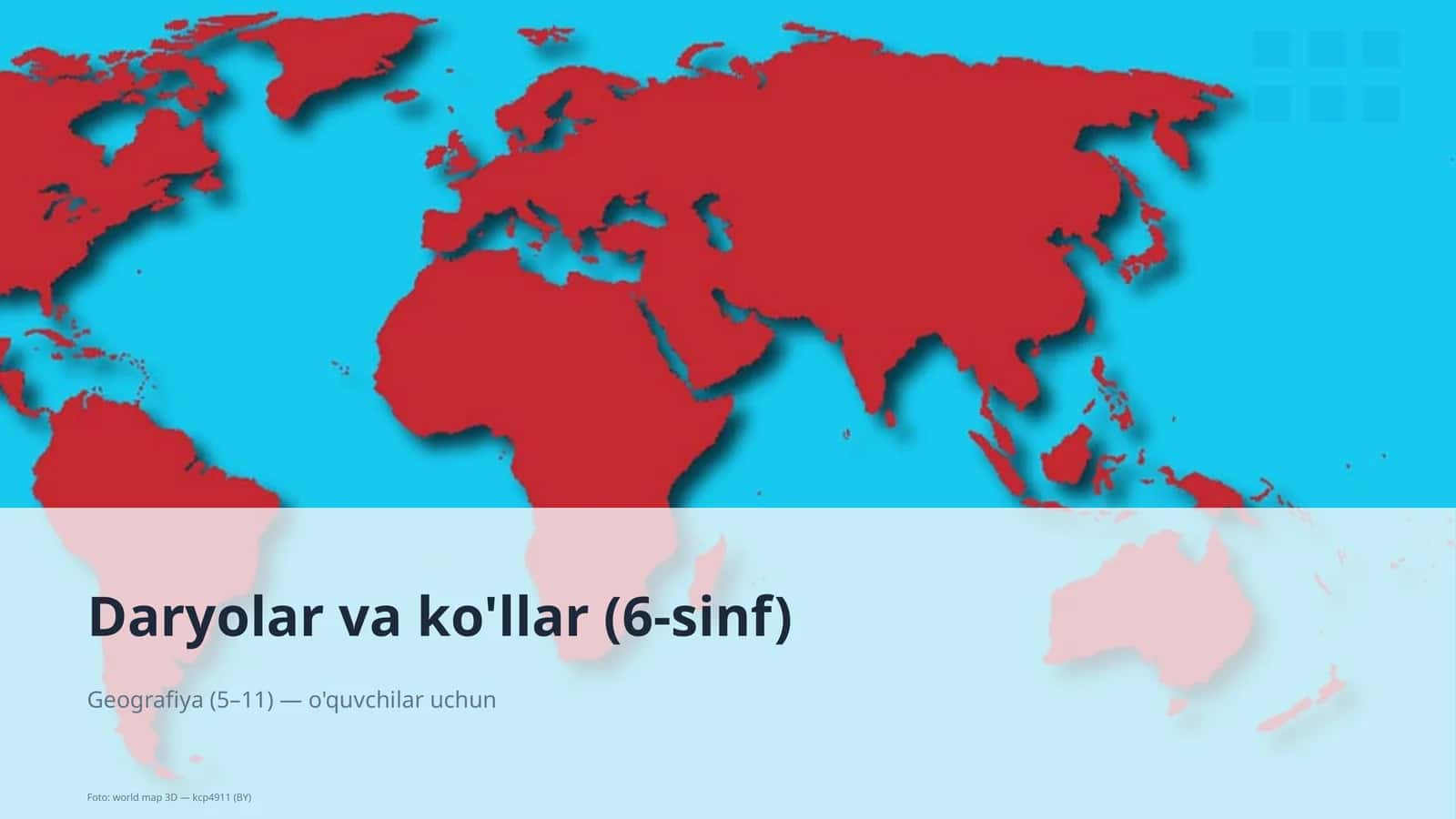 Daryolar va ko'llar (6-sinf) 1