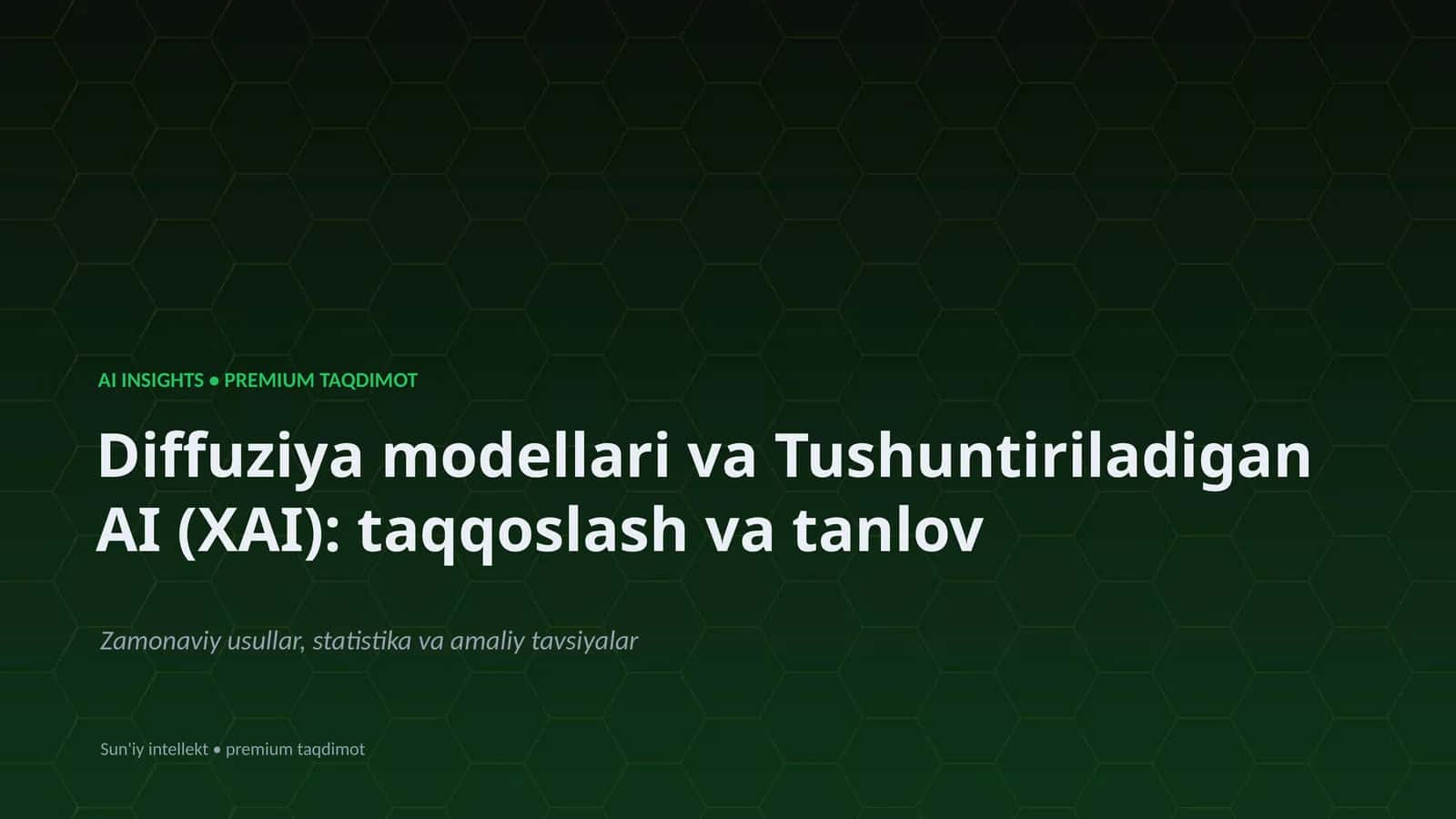 Sun'iy intellekt • premium taqdimot 1