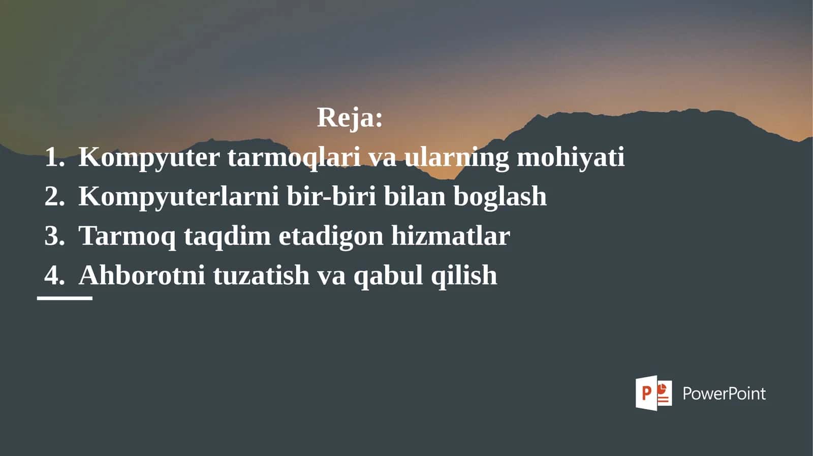 kompyuter tarmoqlari 1