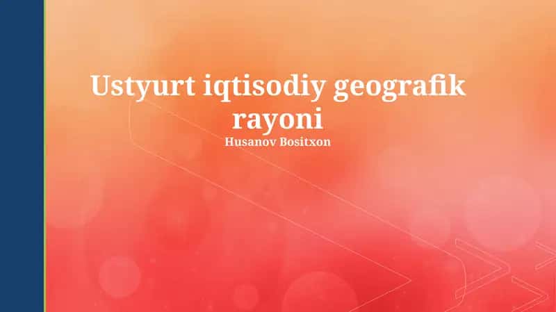 Ustyurt iqtisodiy geografik rayoni 1