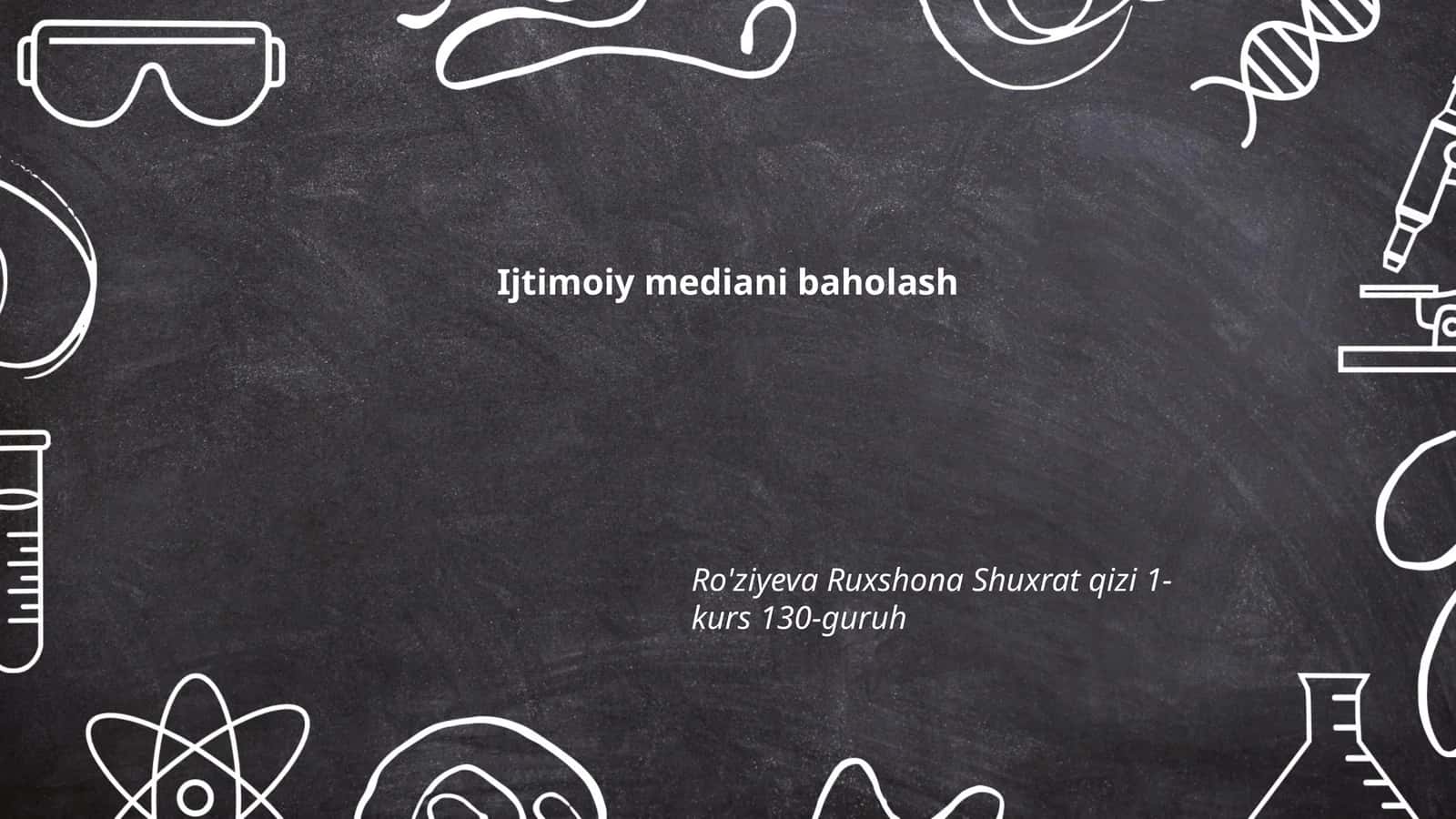 Ijtimoiy mediani baholash 1