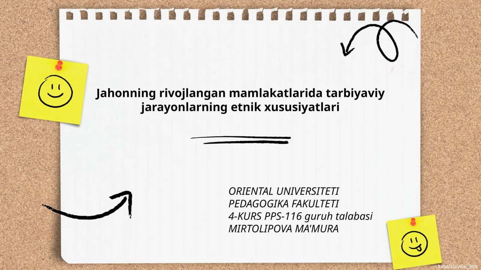 Jahonning rivojlangan mamlakatlarida tarbiyaviy jarayonlarning etnik xususiyatlari 1