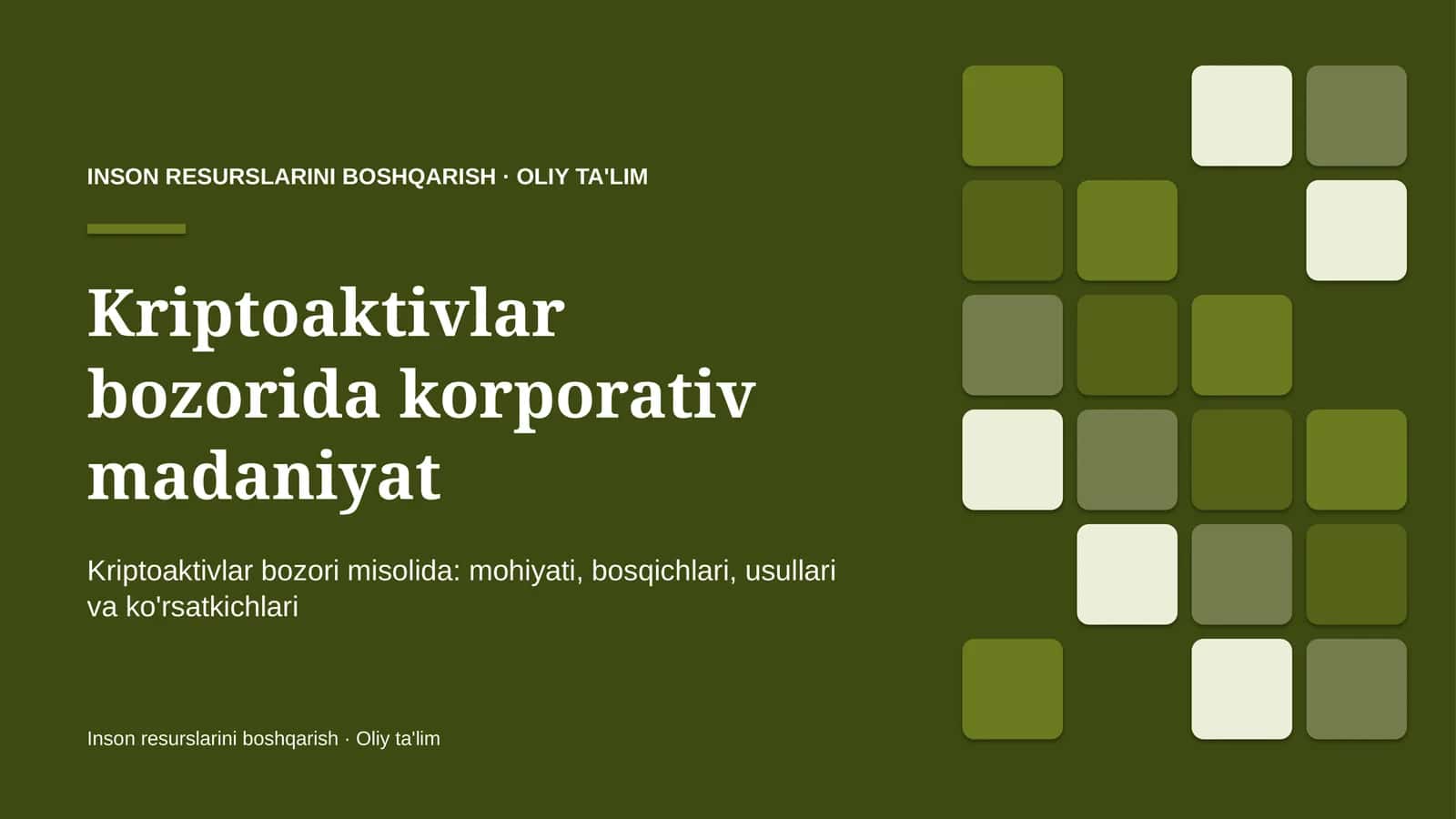 Kriptoaktivlar bozorida korporativ madaniyat 1